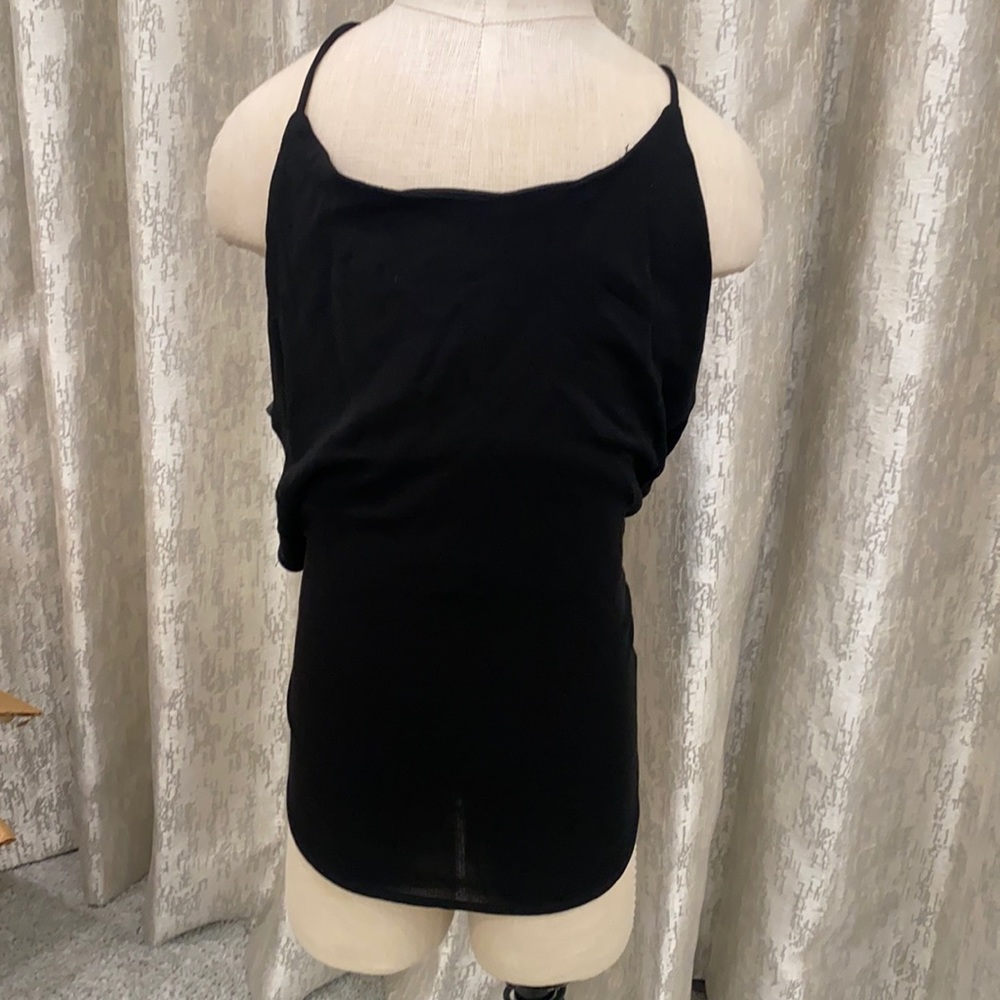 Bebe black backless top with sexy crossover straps in back